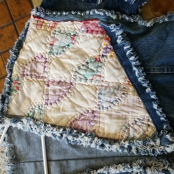 💙OOAK Quilt/Denim jacket - Picture 7 of 9